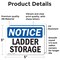 Signmission Ladder Storage, 5 in W x Rectangle, Vinyl Decal OS-2PACK-NS-D-35-L-13948 - alternate 2